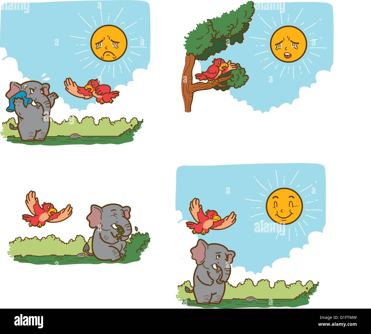 VektorIllustration von einer Fabel Alamy