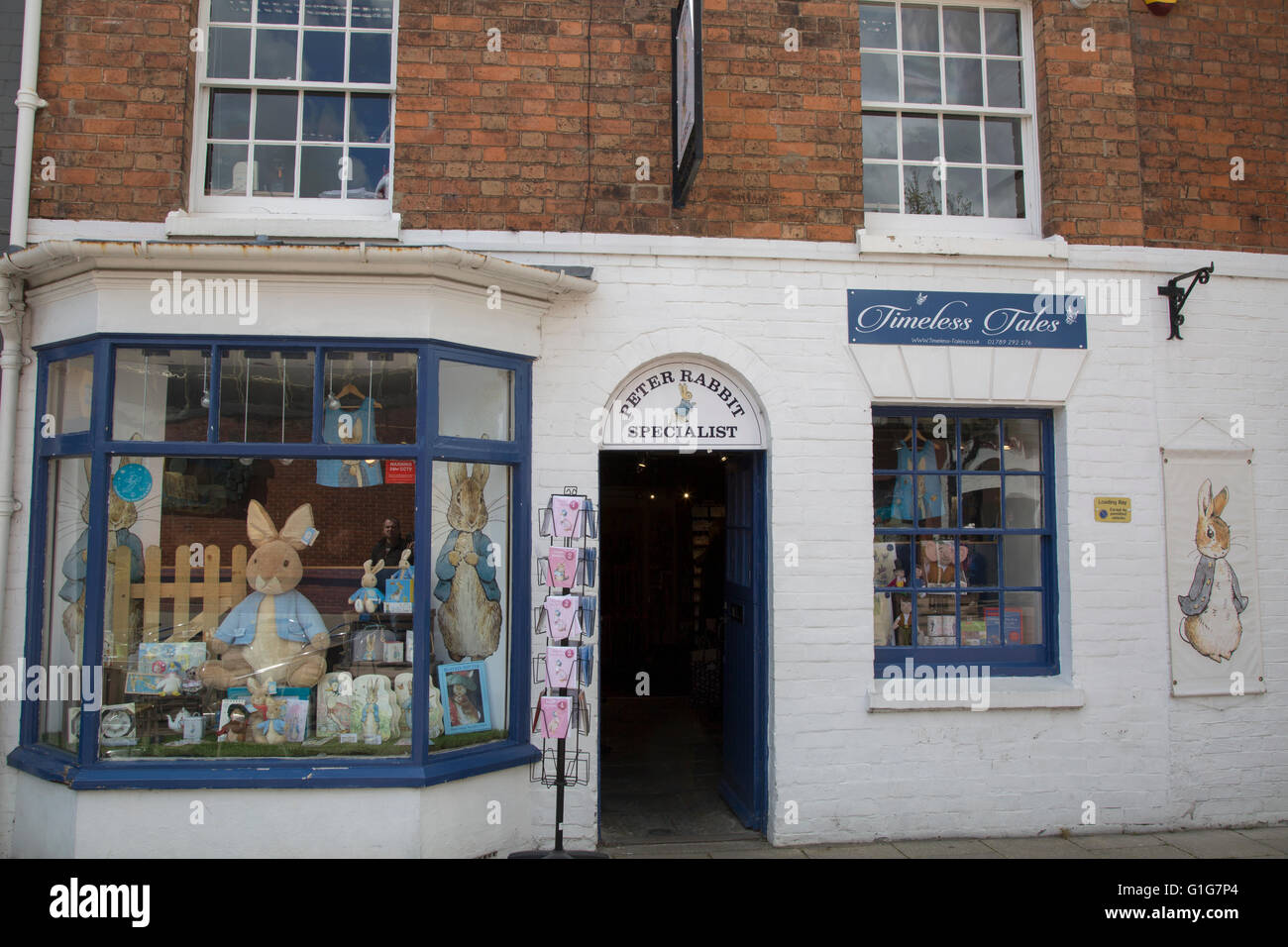 Zeitlose Geschichten, Henley Street, Stratford-Upon-Avon, England, Vereinigtes Königreich Stockfoto