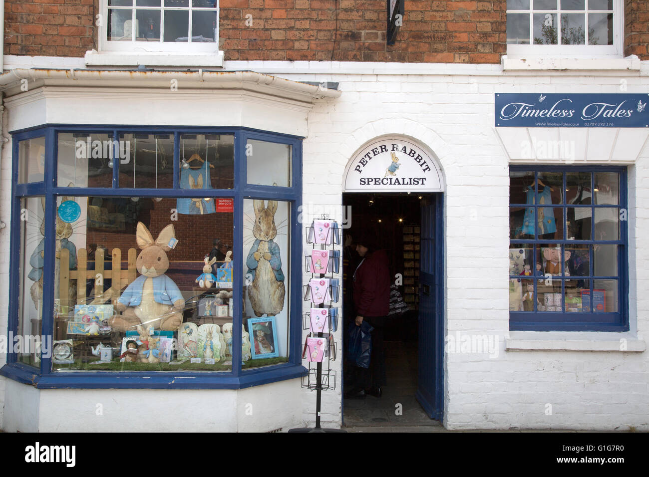 Zeitlose Geschichten, Henley Street, Stratford-Upon-Avon, England, Vereinigtes Königreich Stockfoto