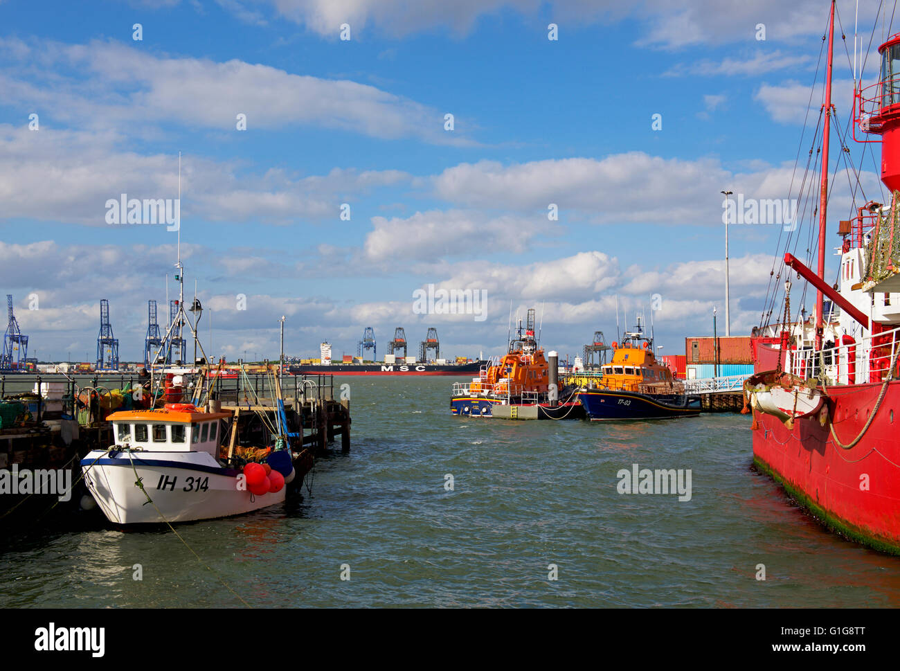Boote in Harwich, Essex, England UK Stockfoto