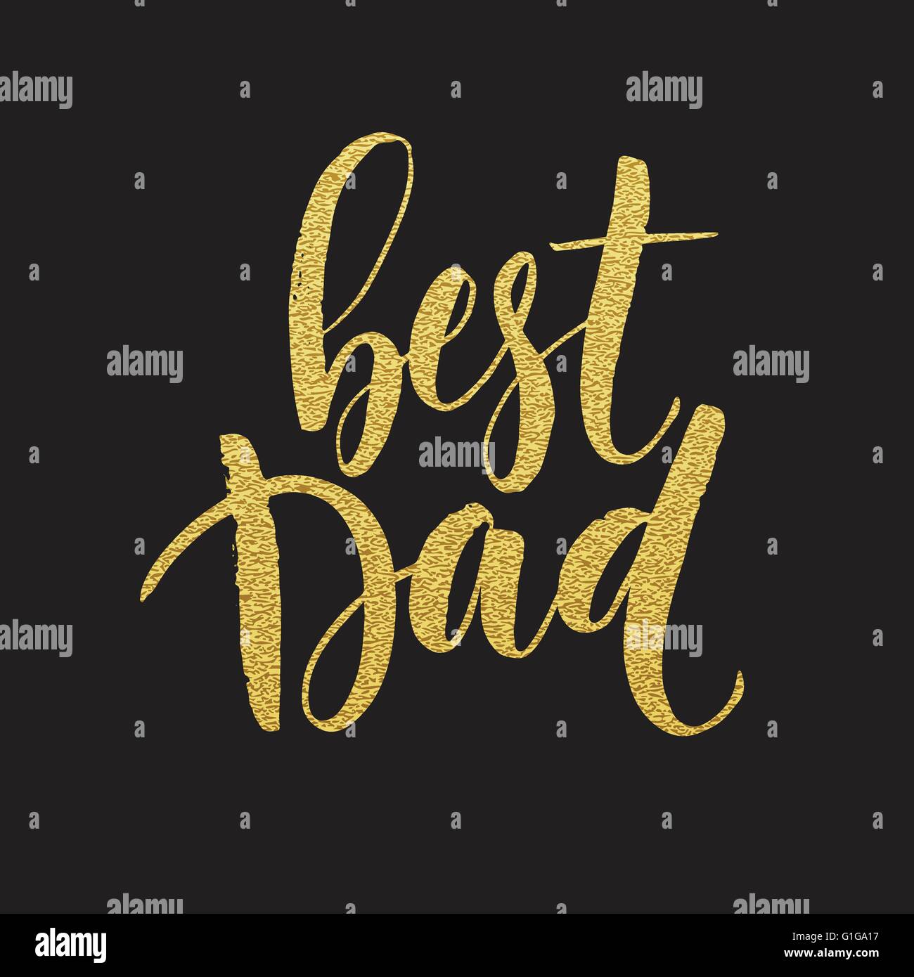 Beste Papa Schriftzug. Väter Tag Grußkarte. Vektor-illustration Stock Vektor