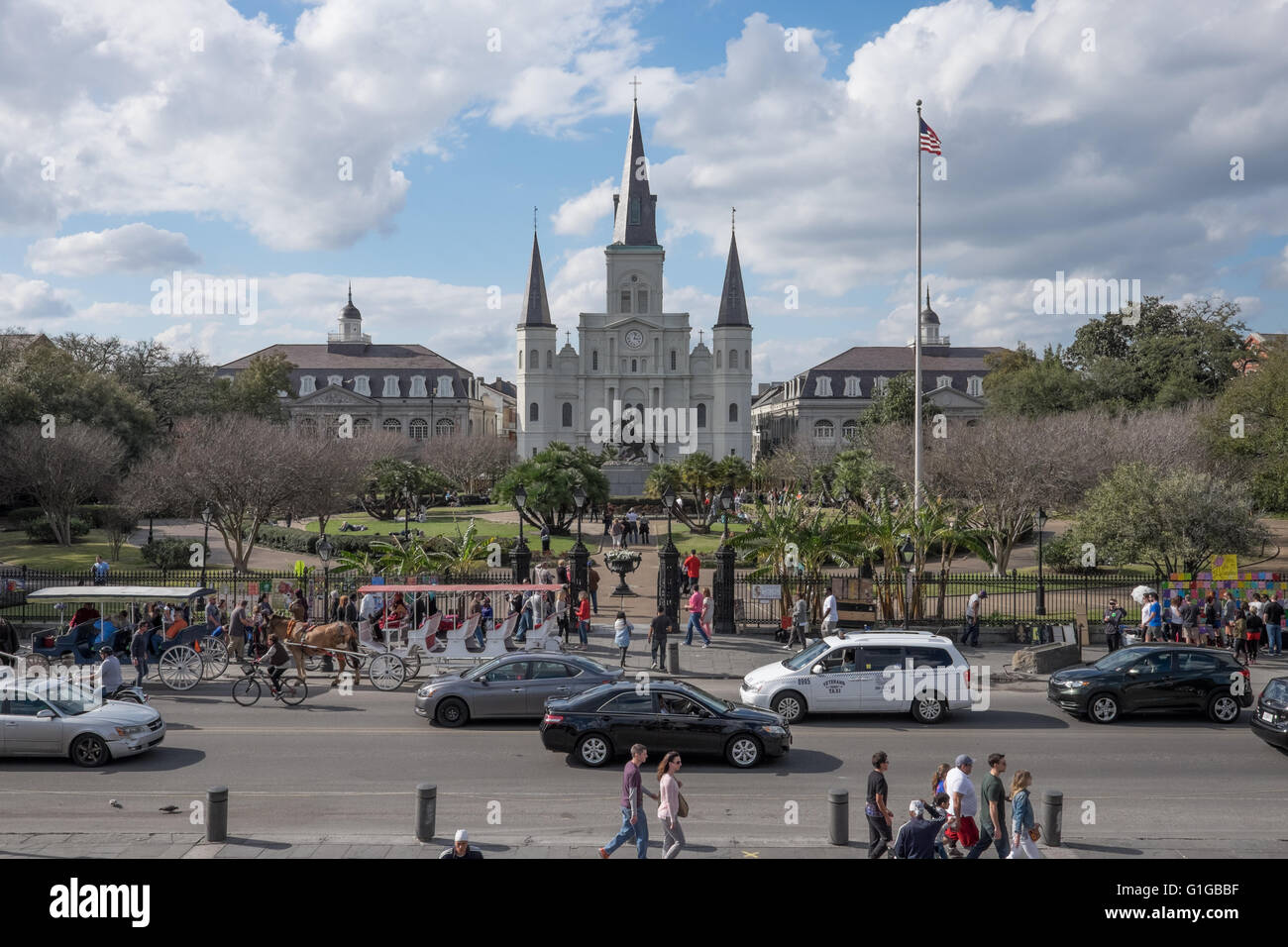 Jackson Square New-Orleans Stockfoto