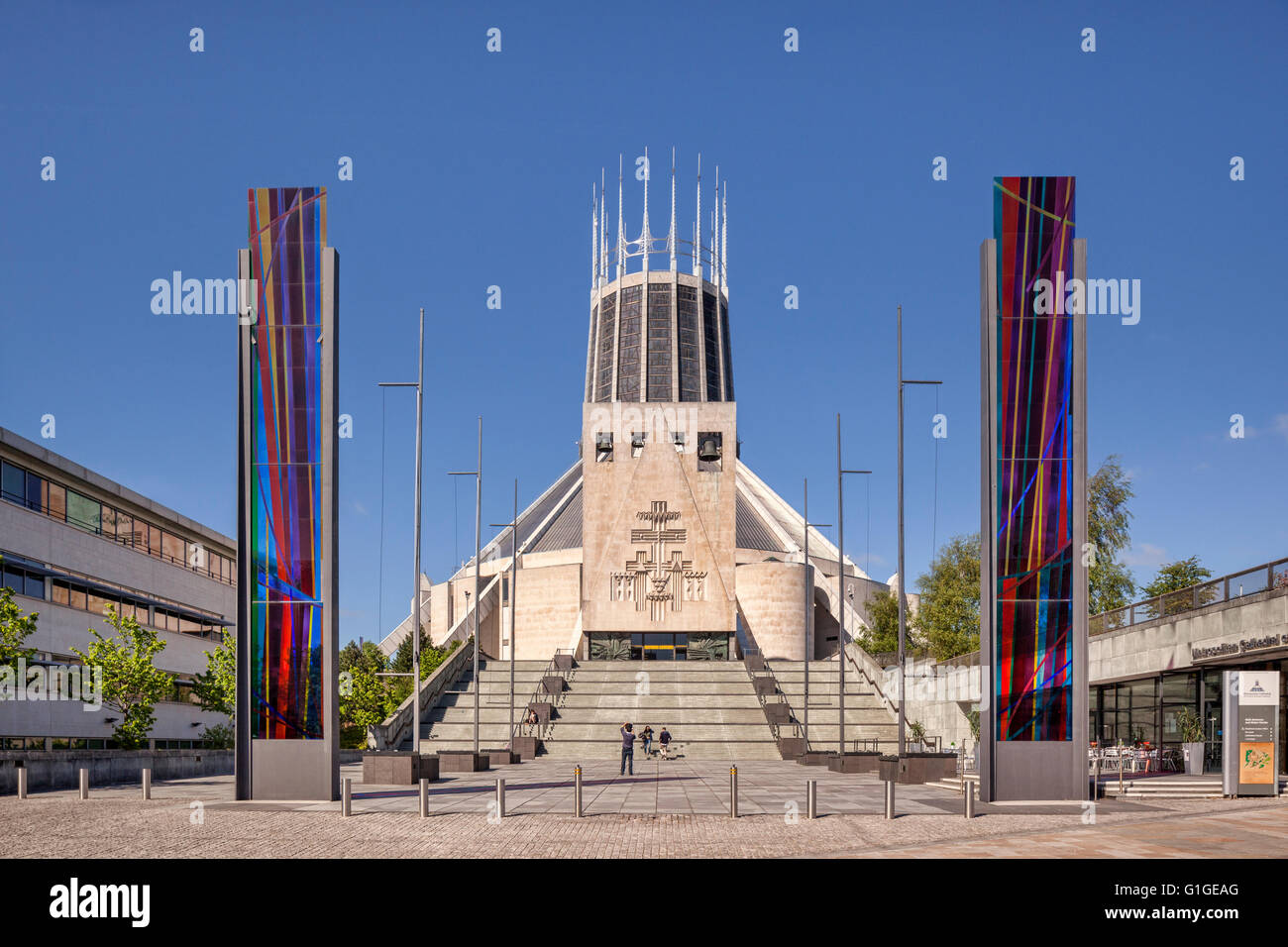 Die römisch-katholische Liverpool Metropolitan Cathedral, Merseyside, England. Stockfoto
