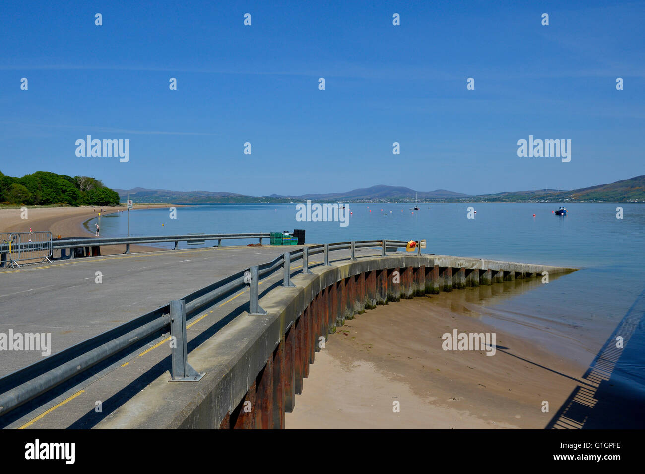 Rathmullan Pier und Lough Swilly, Rathmullen, County Donegal, Irland Stockfoto