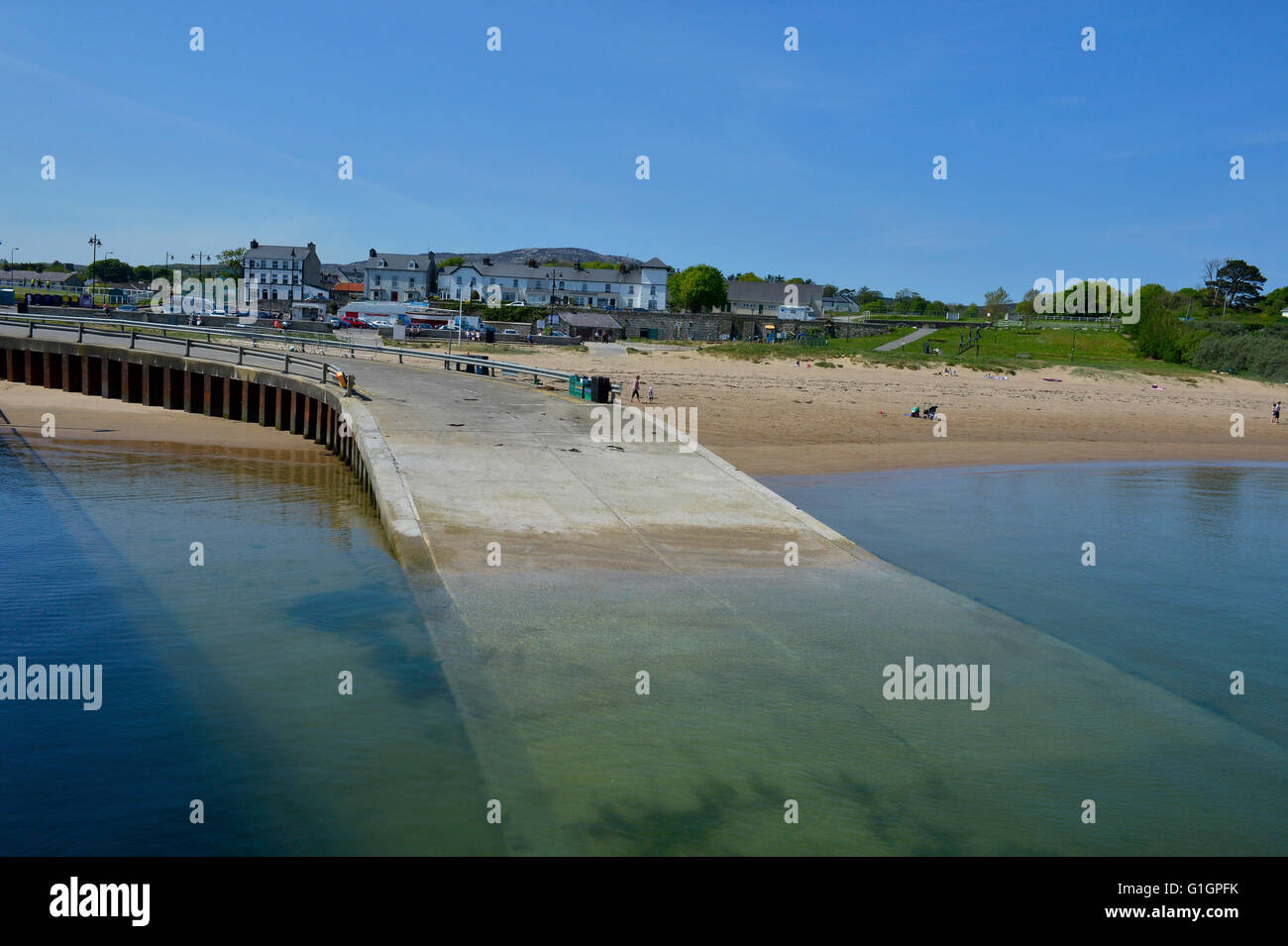 Rathmullan Pier und Lough Swilly, Rathmullen, County Donegal, Irland Stockfoto
