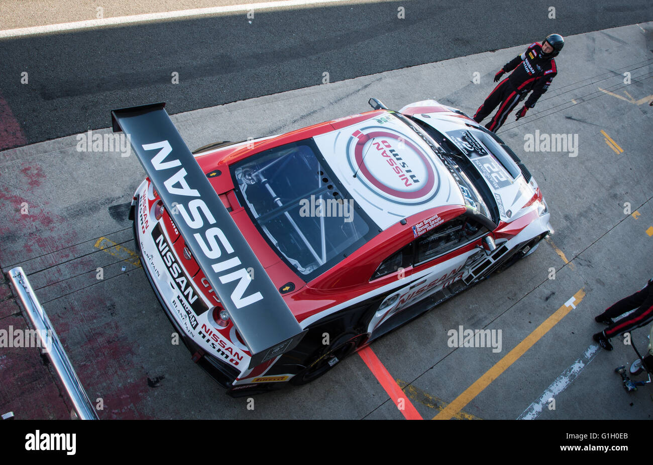 Silverstone im Vereinigten Königreich. 15. Mai 2016. #22 Nissan GT Academy Team RJN Nissan GT-R NISMO GT3 angetrieben von Matthew Simmons/Romain Sarazin/Sean Walkinshaw Credit: Steven Reh/Alamy Live News Stockfoto