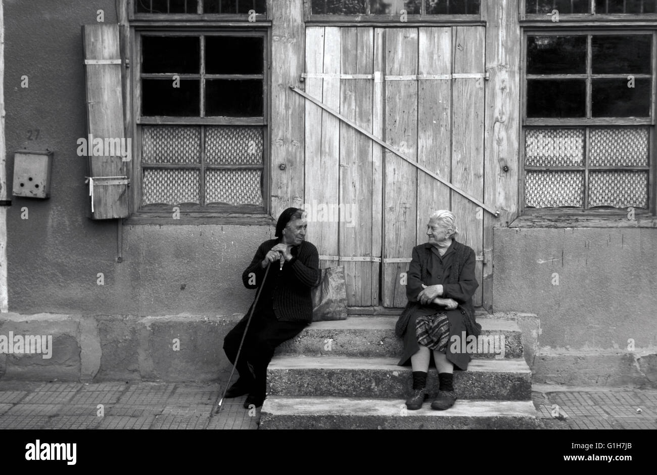Dorf Frauen Bulgarien Stockfoto
