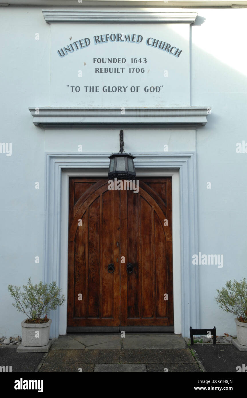 Vereinigte Reformierte Kirche in Sandwich - Kent, Großbritannien Stockfoto