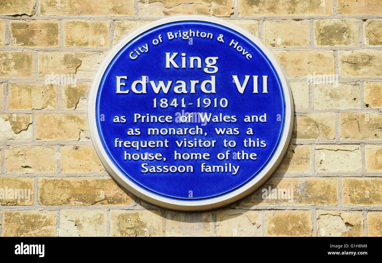 8 Könige Gärten Hove besuchte König Edward VII seines Freundes Sir Arthur Sassoon. Stockfoto