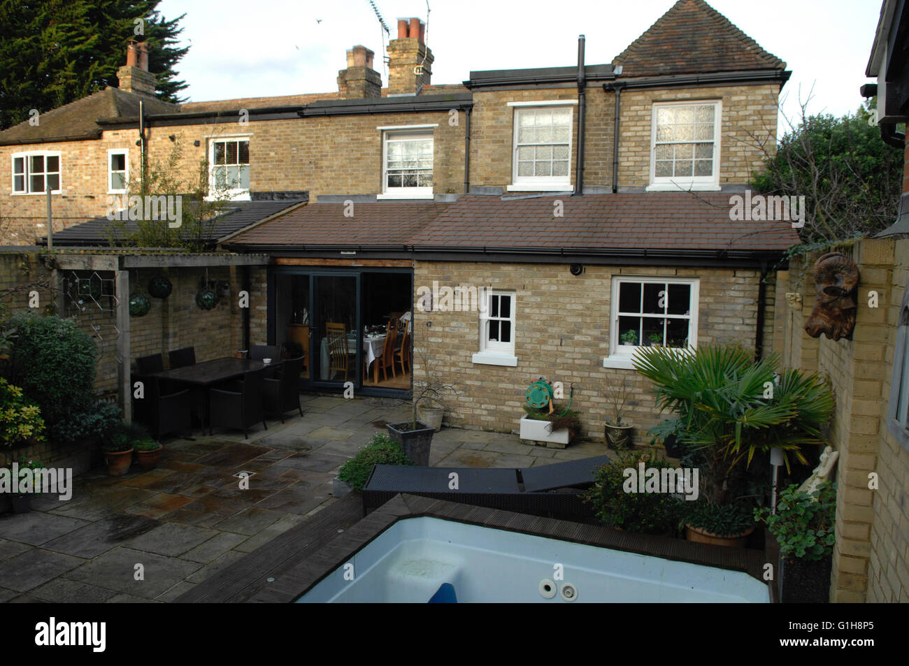 Garten Ferienhaus in Kent England-Szene Stockfoto