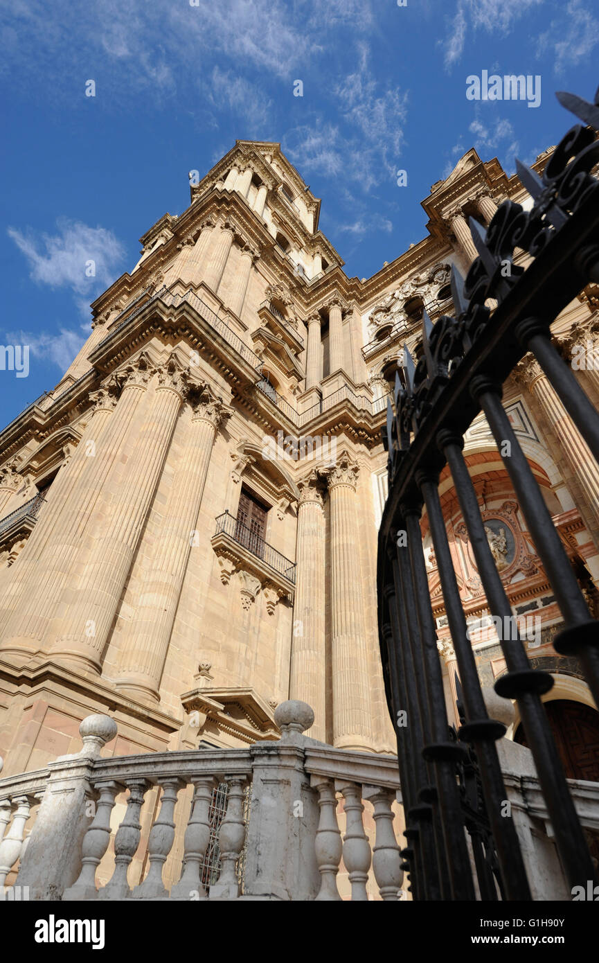 Die Kathedrale von Malaga Spanien Stockfoto