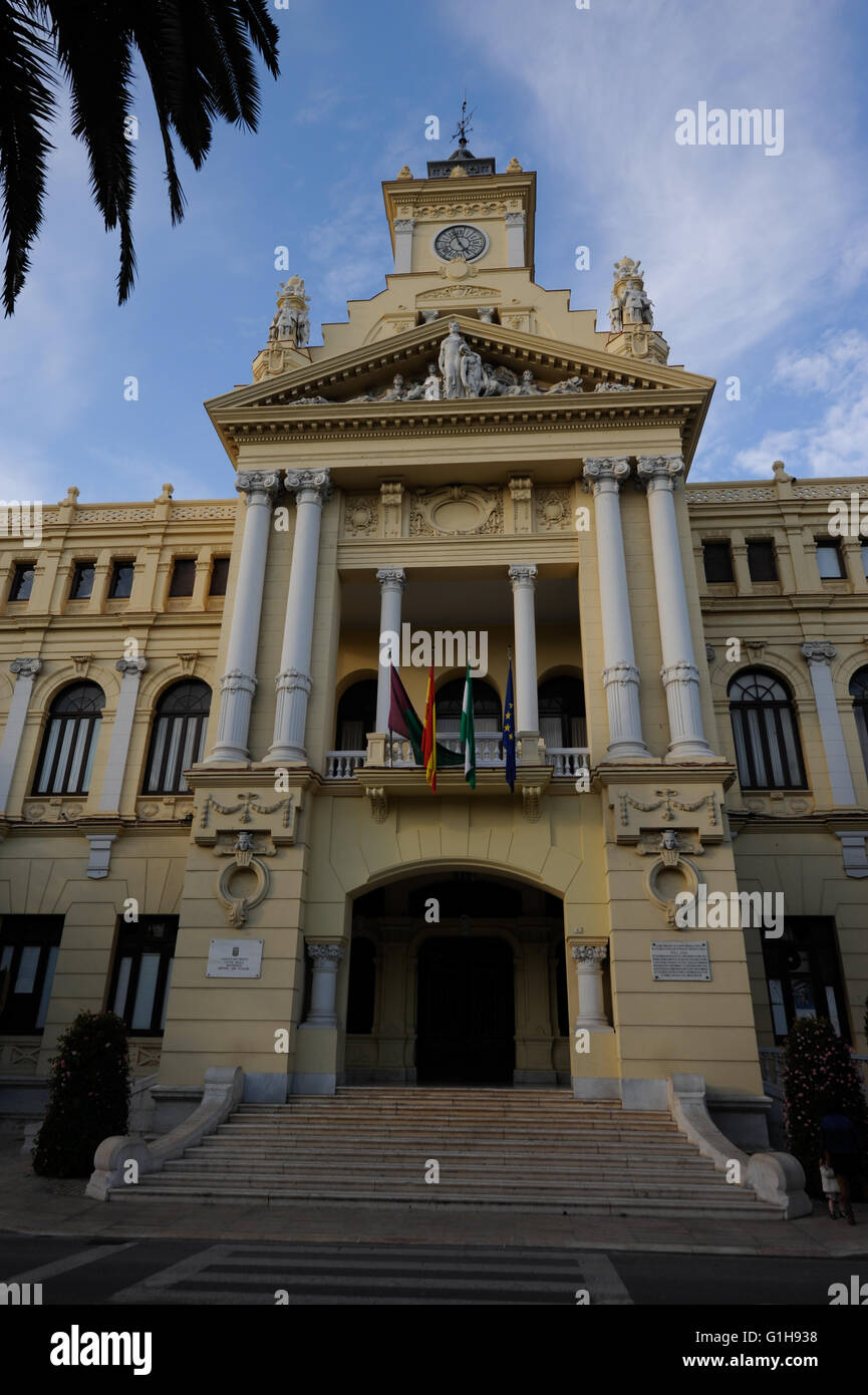 Rathaus, Malaga Spanien Stockfoto