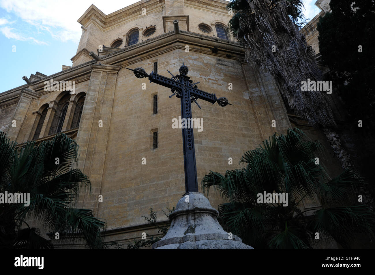 Kreuz, Erlösung, die Kathedrale von Málaga Stockfoto