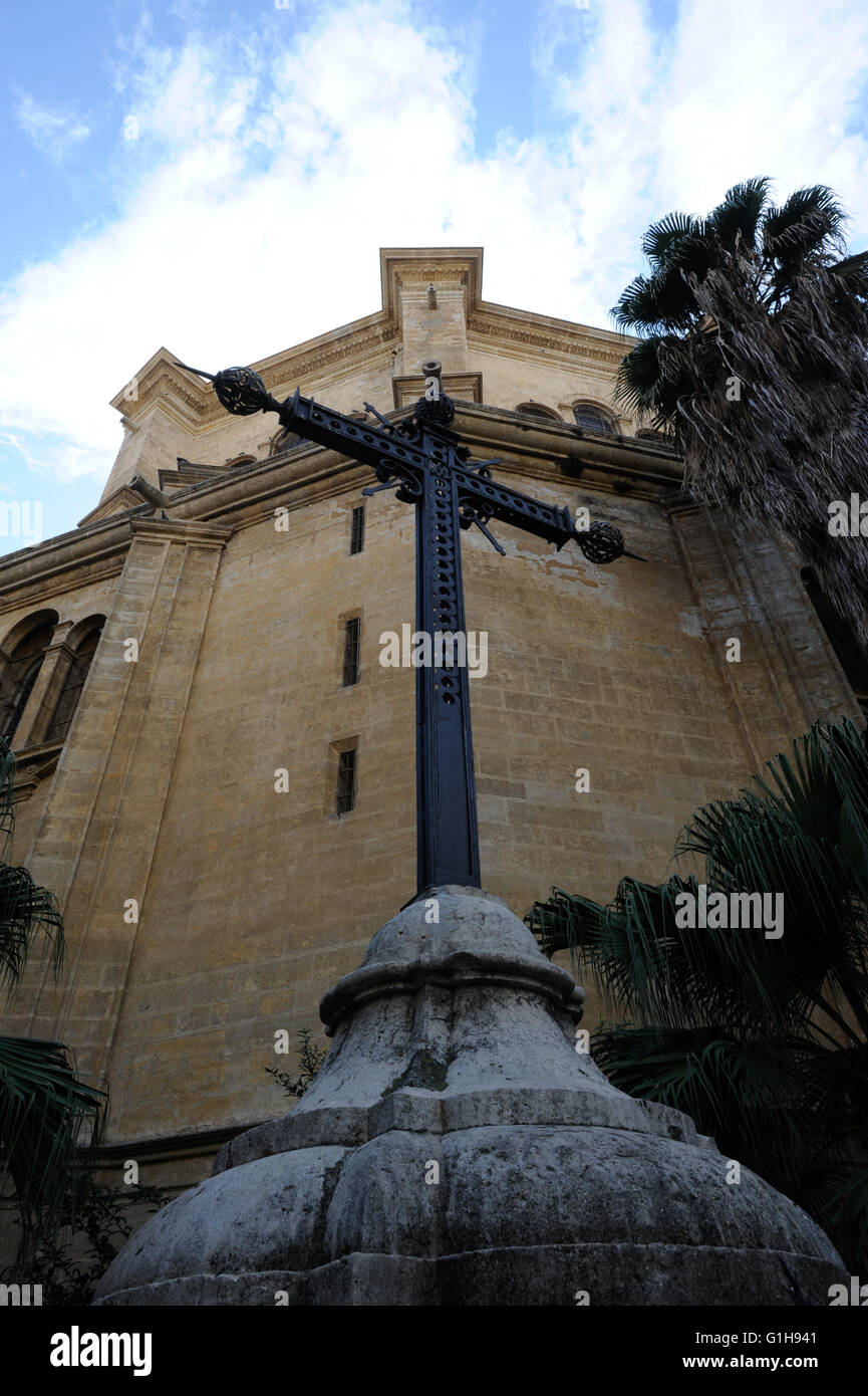 Kreuz, Erlösung, die Kathedrale von Málaga Stockfoto
