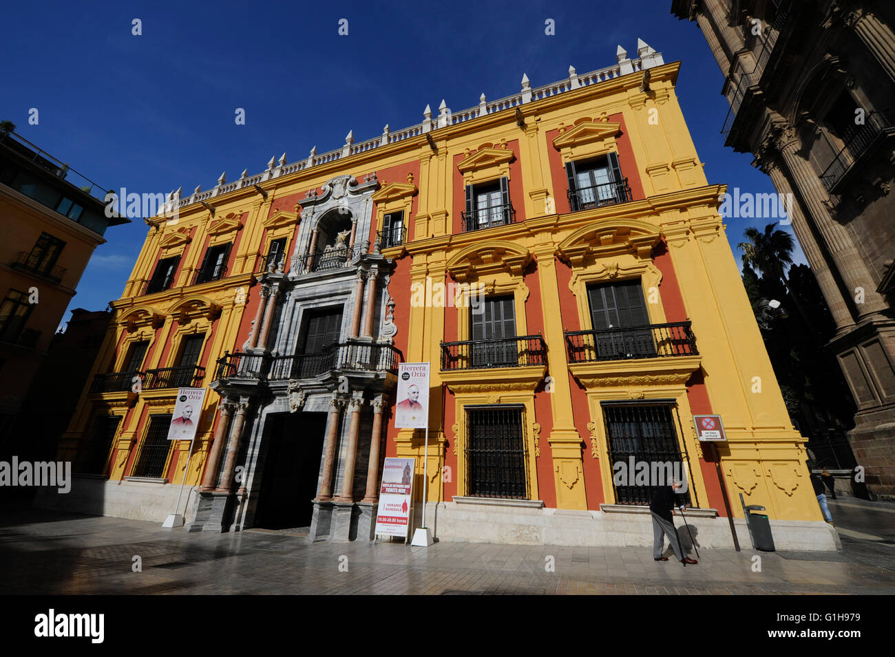 Bischofsresidenz in Malaga Zentrum Stockfoto