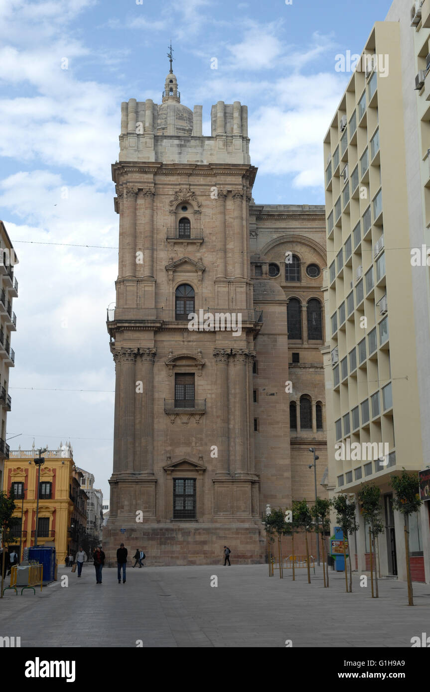 Kathedrale von Malaga Stockfoto