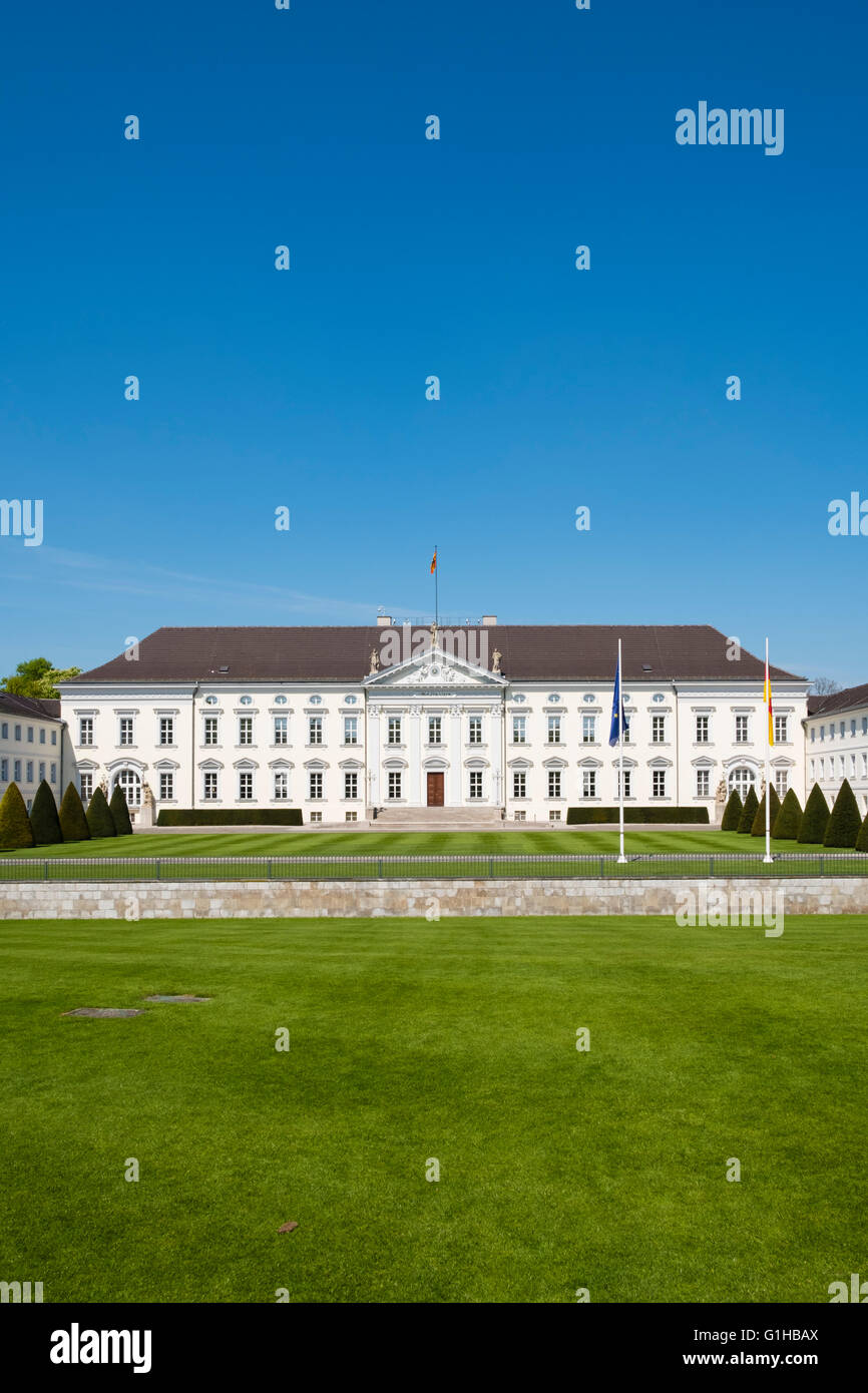 Das Bellevue Palace Heimat des Bundespräsidenten in Berlin Deutschland. Stockfoto