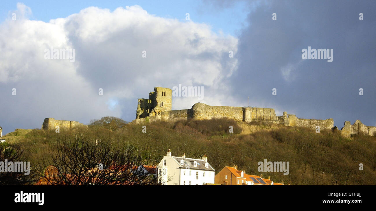 Scarborough Castle Stockfoto