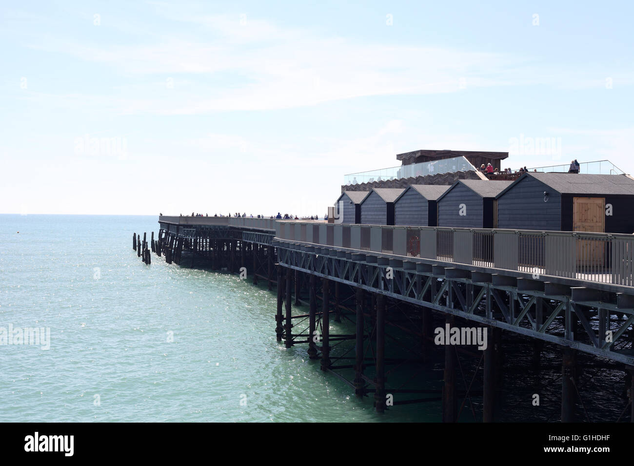 Der neue Pier, Hastings, East Sussex, UK Stockfoto
