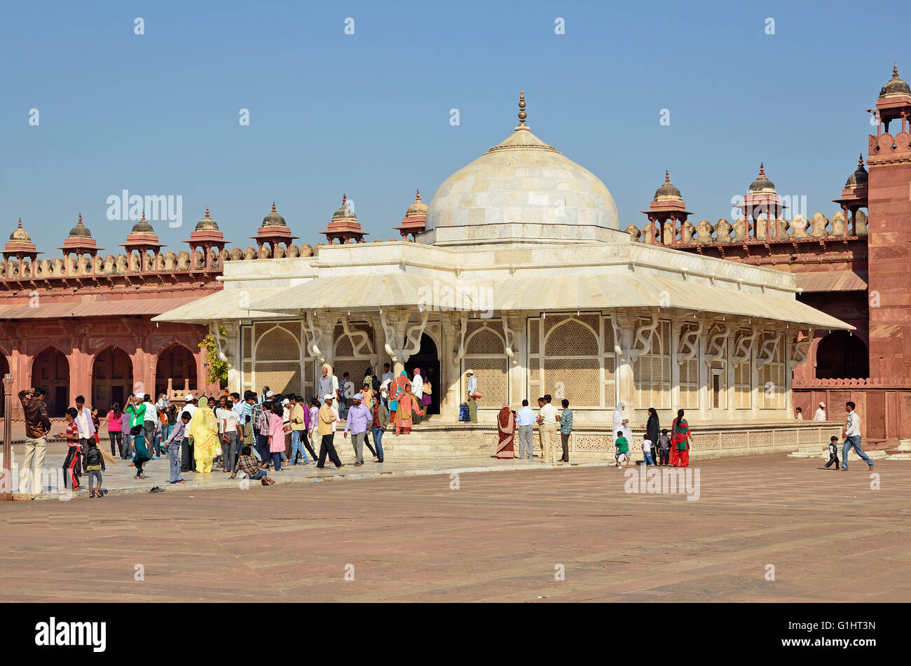 Dargah von Salim Chisti, Fatehpur Sikri, Agra, Uttar Pradesh, Indien Stockfoto