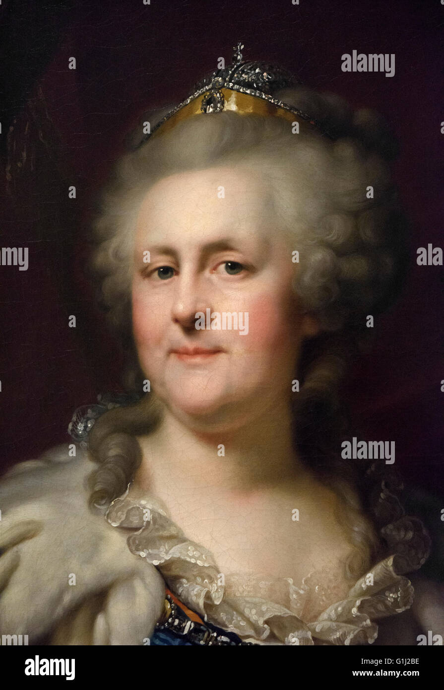 Johann Baptist Lampi der ältere (1751-1830), Zar Catherine II von Rußland - Katharina die große (1729-1796) Stockfoto