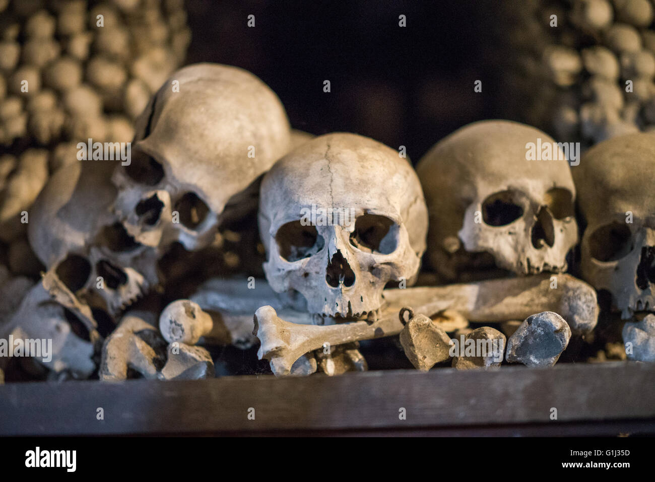 Innen Ansicht der Friedhof Kirche, Kutna Hora, Tschechien, EU, Europa Stockfoto