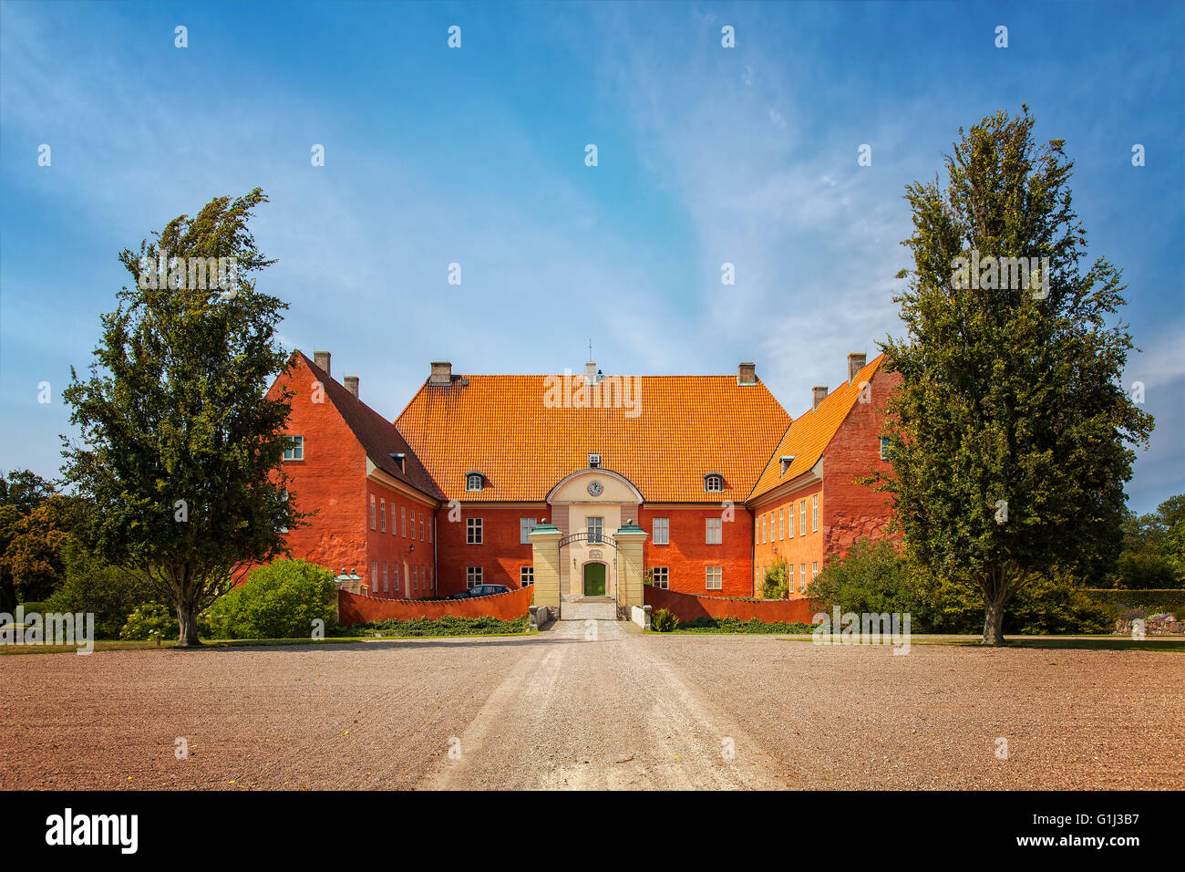 Bild von der Renaissance-Schloss Krapperup, Schweden. Stockfoto