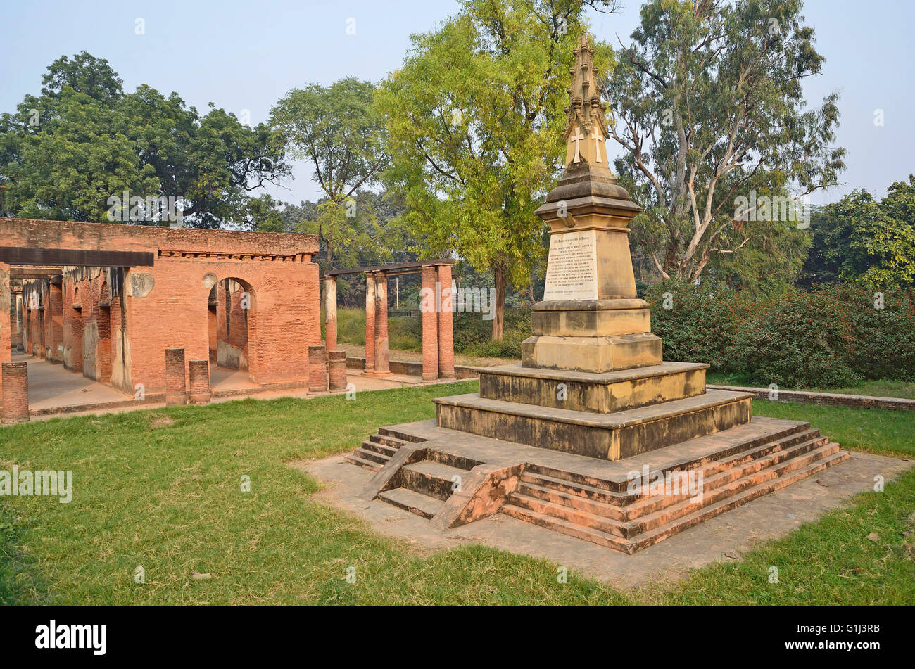 Britische Residency, Lucknow, Uttar Pradesh, Indien Stockfoto