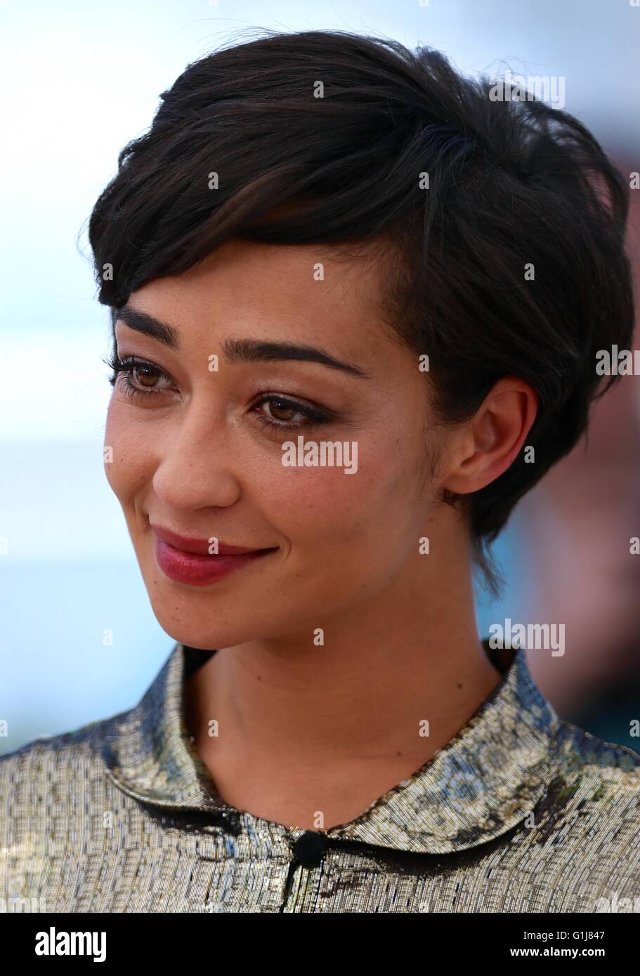 Cannes, Frankreich. 16. Mai 2016. Ensemble-Mitglied Ruth Negga bei einem Fototermin für den Film stellt "Loving" im Wettbewerb bei der 69. Filmfestspielen in Cannes, Frankreich, am 16. Mai 2016. (Xinhua/Jin Yu) Bildnachweis: Xinhua/Alamy Live-Nachrichten Stockfoto