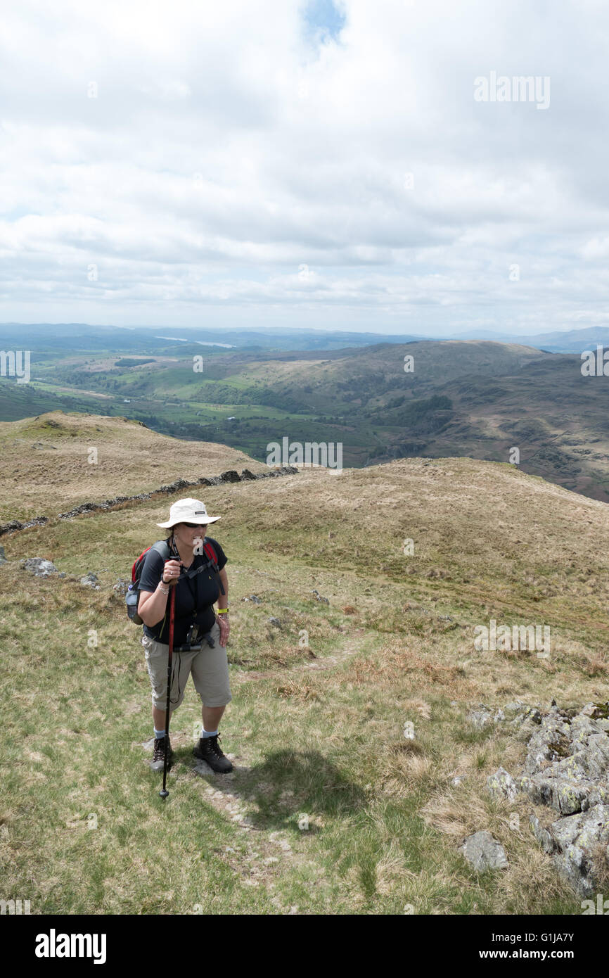 Kentmere, Lake District, Großbritannien. 16. Mai 2016. Ein weiterer herrlicher Tag auf den Fells um Kentmere im süd-östlichen Teil des Lake District National Park. Die Trockenheit ist eine willkommene nach einem anderen Winter von schweren Überschwemmungen Credit: Gary Telford/Alamy live-Nachrichten Stockfoto