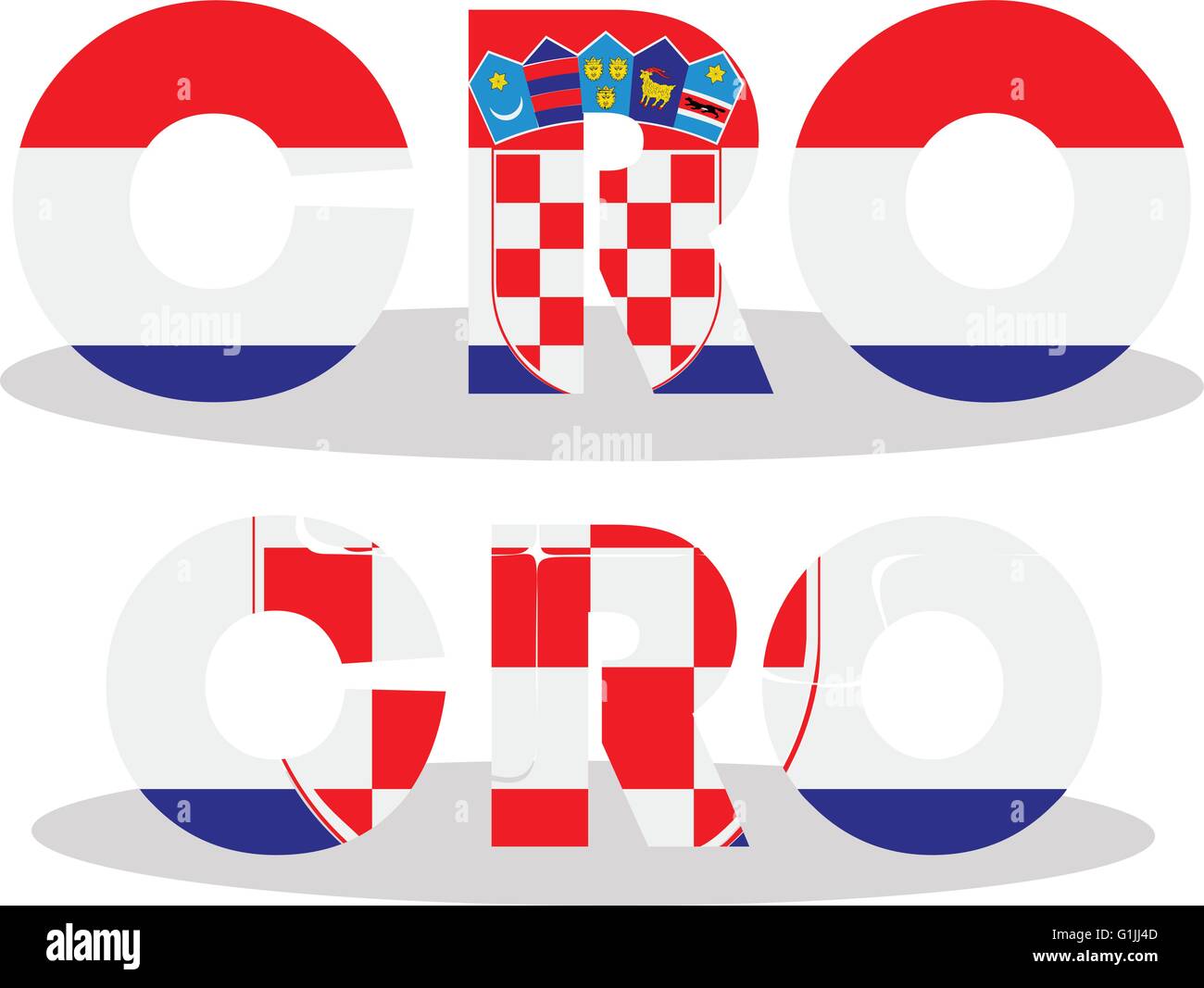 kroatien-symbole-stock-vektorgrafiken-kaufen-alamy