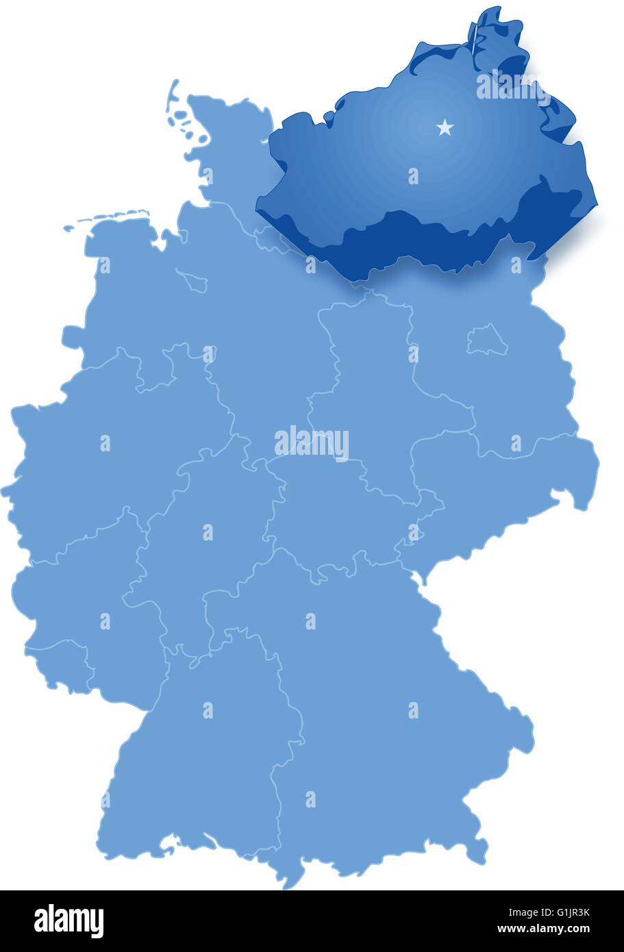 Basiskarte mit Kartendaten vom Public Domain erstellt. (www.diva-gis.org/gdata, #from http://biogeo.ucdavis.edu/data/diva/adm Stock Vektor