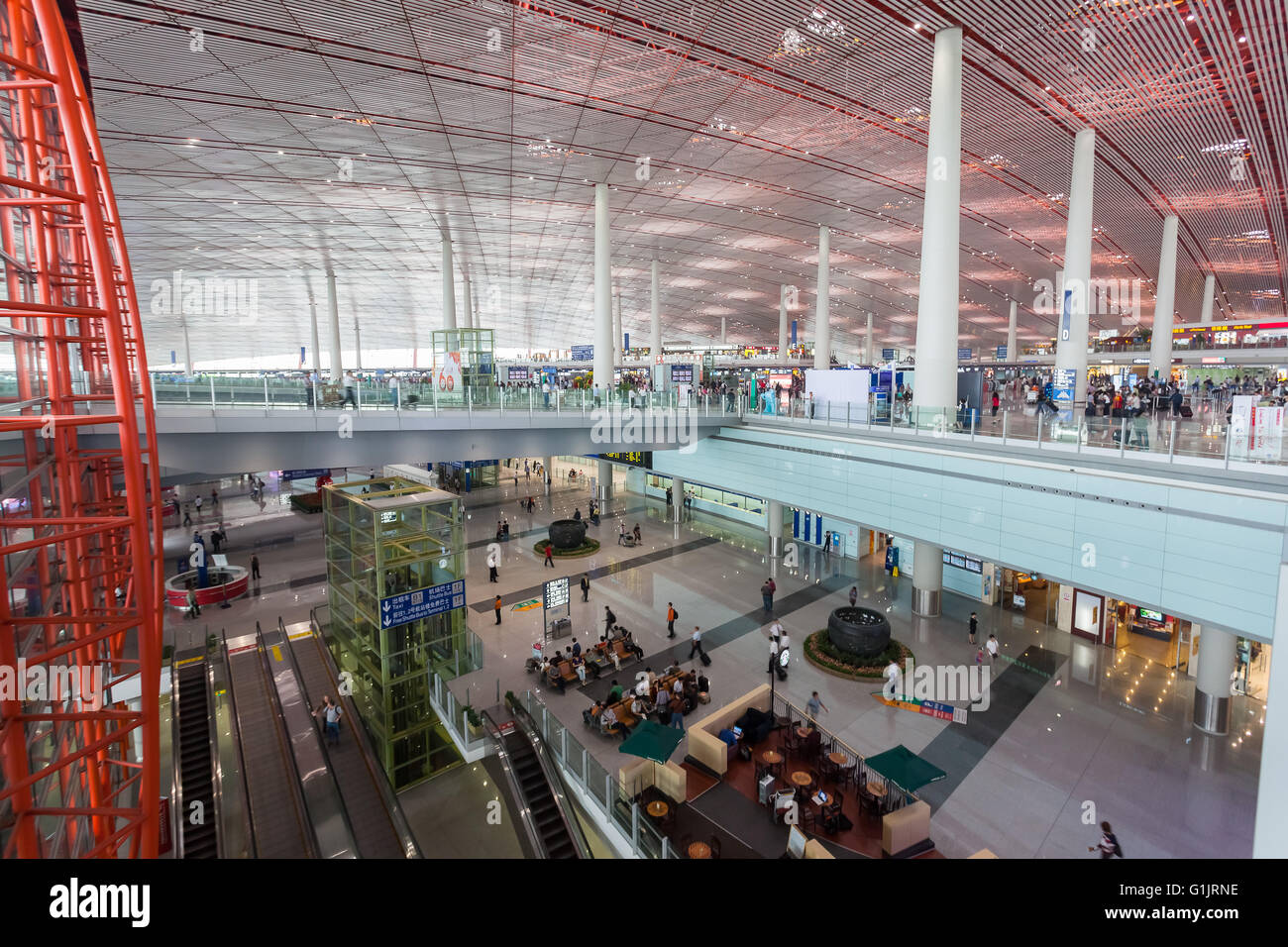 Terminal T3, Beijing International Airport. Stockfoto