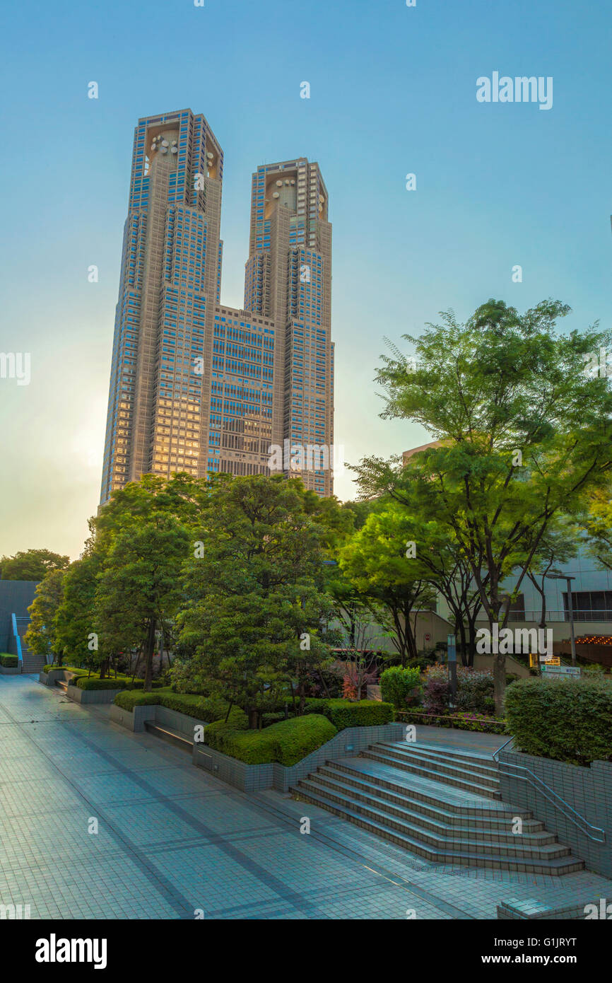 Tokio-Gemeinde-Gebäude Stockfoto