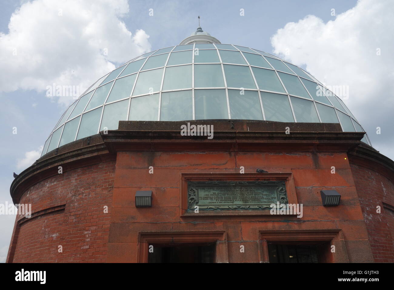 Greenwich-Fußgängertunnel, Royal Borough of Greenwich, London, UK Stockfoto