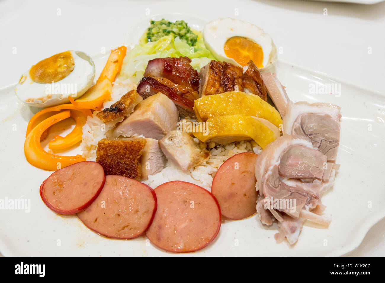 Gemischte Fleisch-Mahlzeit Stockfoto