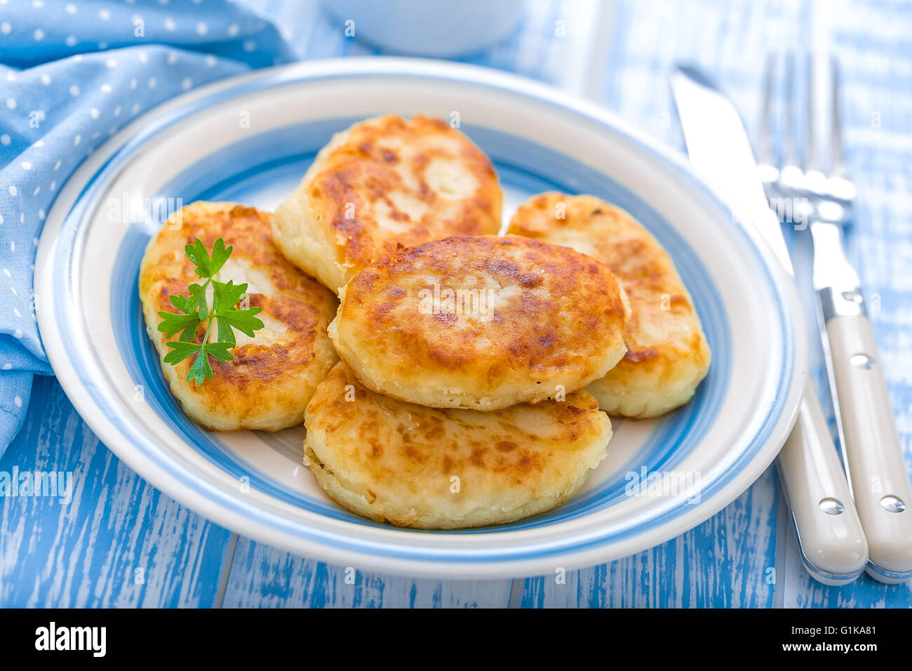 Kartoffel Kuchen Stockfoto