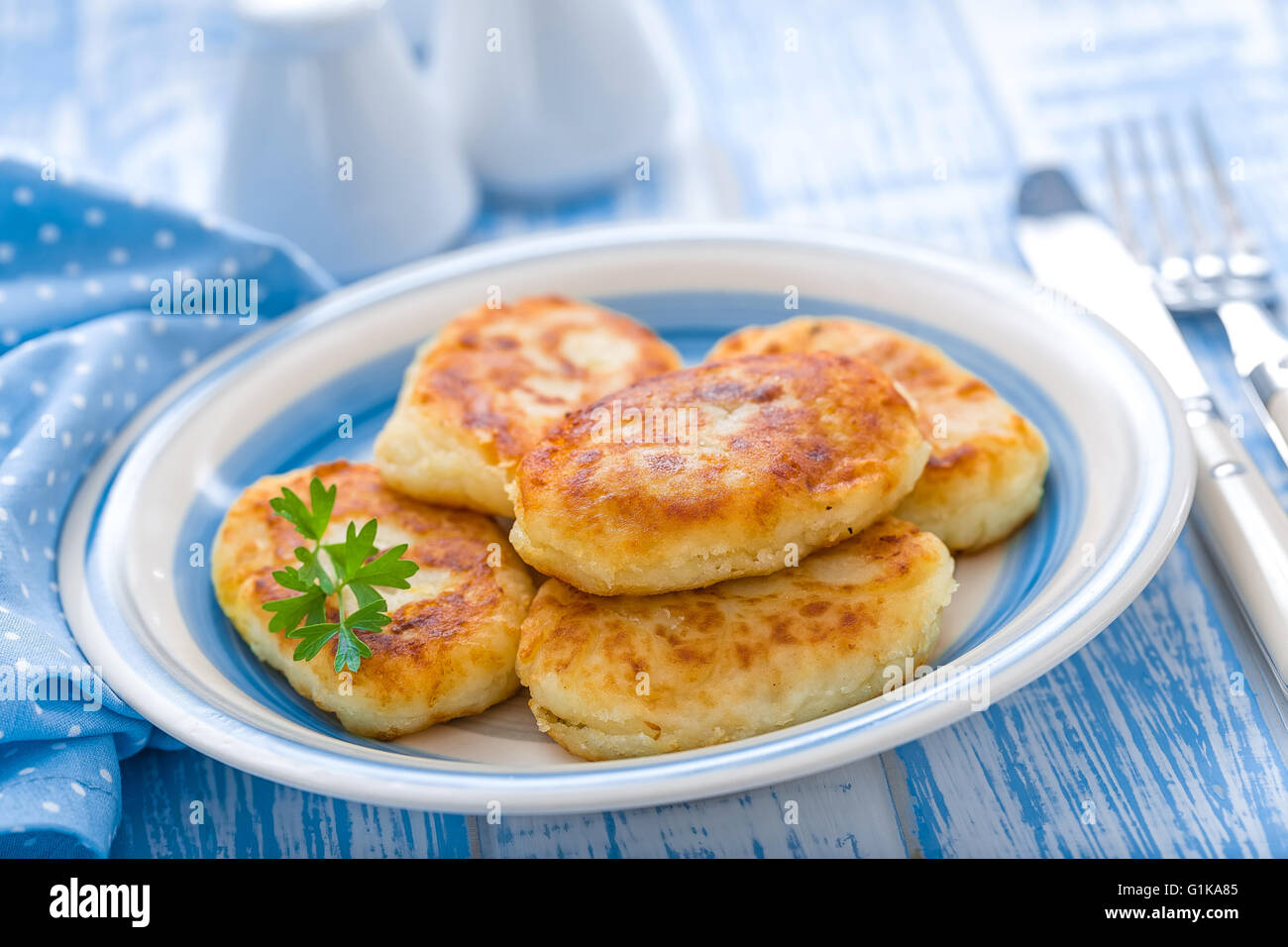 Kartoffel Kuchen Stockfoto