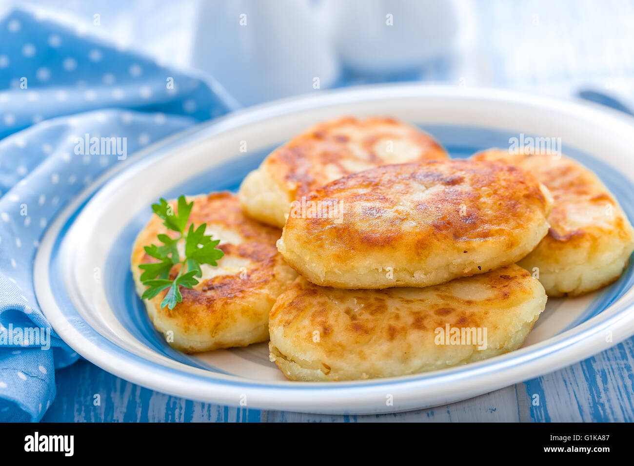 Kartoffel Kuchen Stockfoto