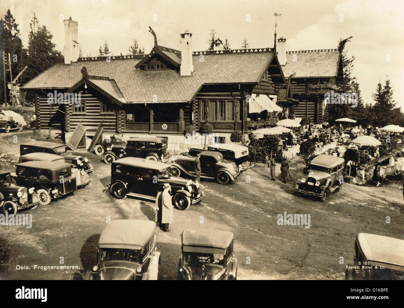 Frognerseteren, Oslo, Norwegen, vor dem zweiten Weltkrieg Stockfoto