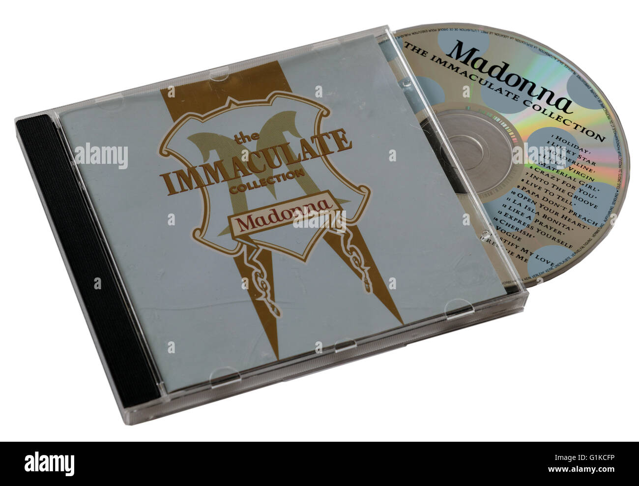 Madonna der Immaculate Collection-CD Stockfoto