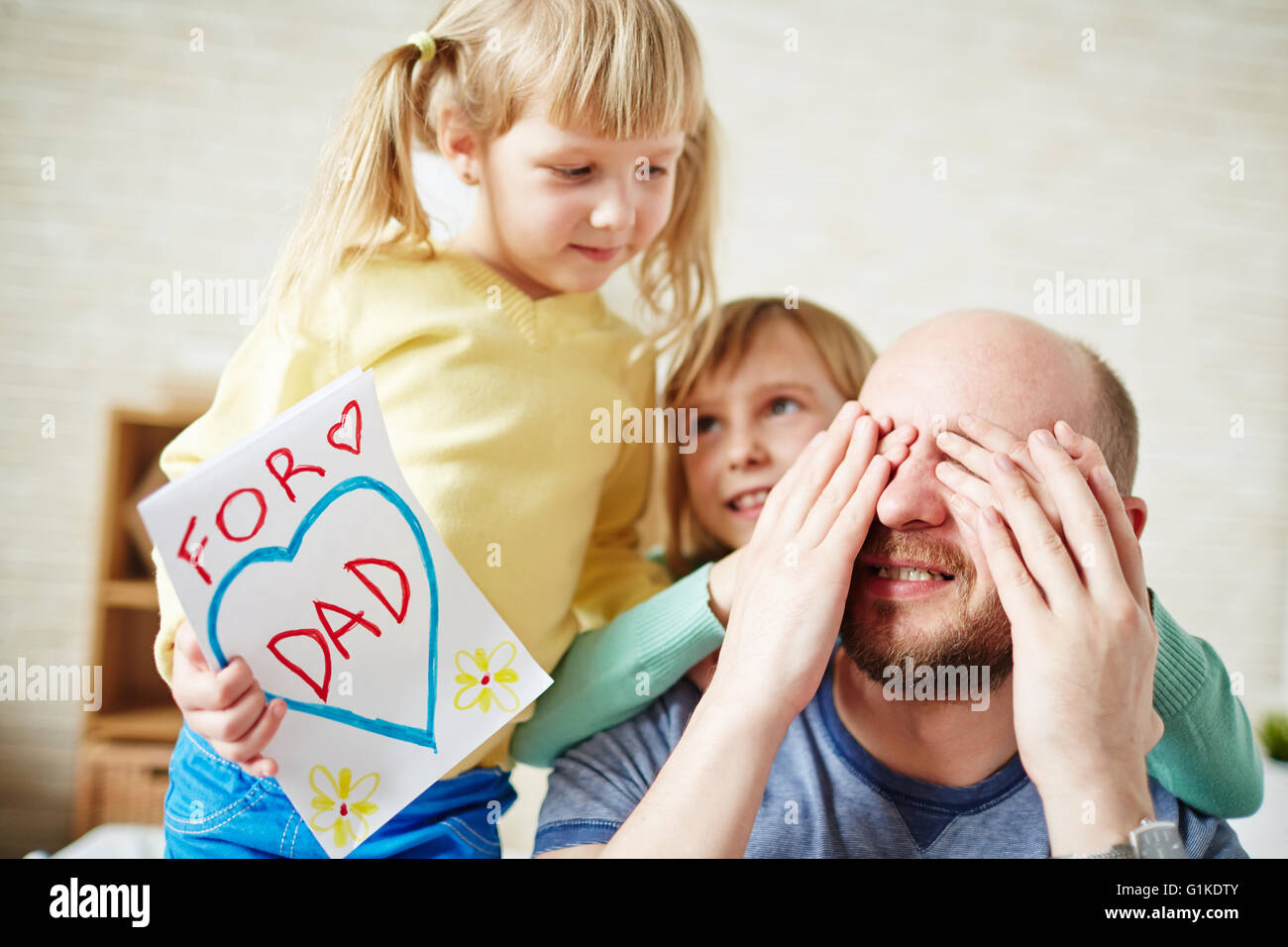 Lieber Vater Stockfoto