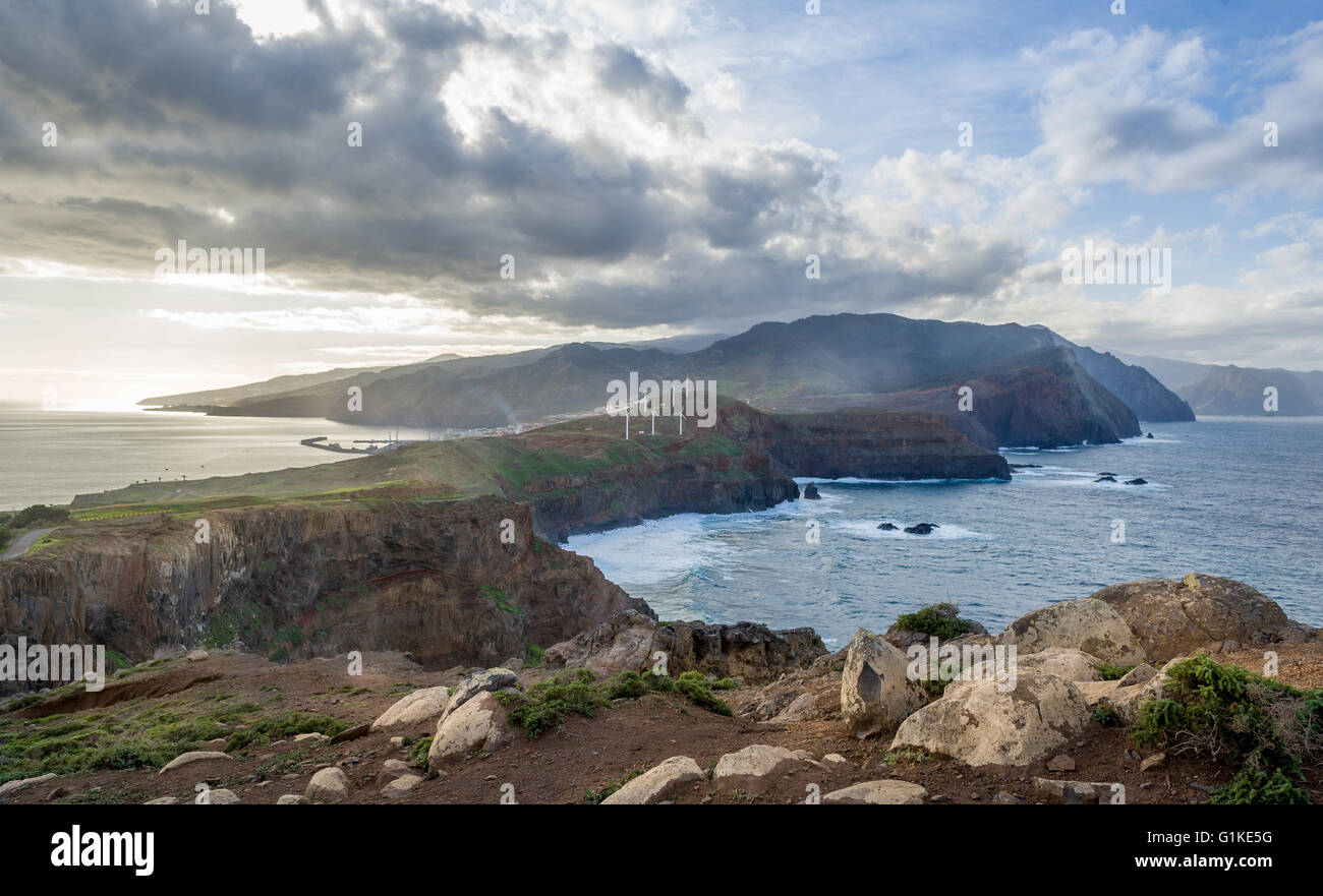 Sicht von der Ostküste Madeira Insel Stockfoto