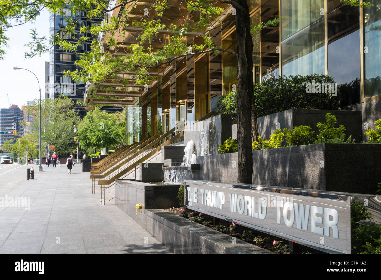 Der Trump World Tower, NYC, USA Stockfoto
