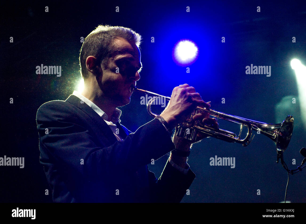 Britischer jazz-Rockgruppe erhalten den Segen Durchführung am Palladium Theater in Warschau, Polen. Warszawa. Stockfoto