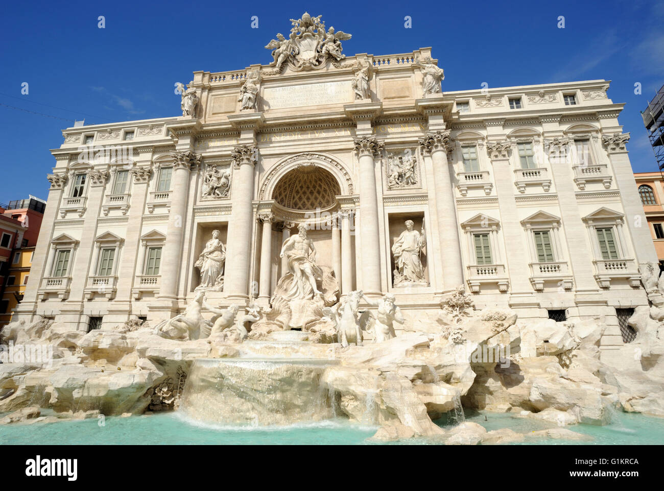 Fontana di Trevi, Rom, Italien Stockfoto