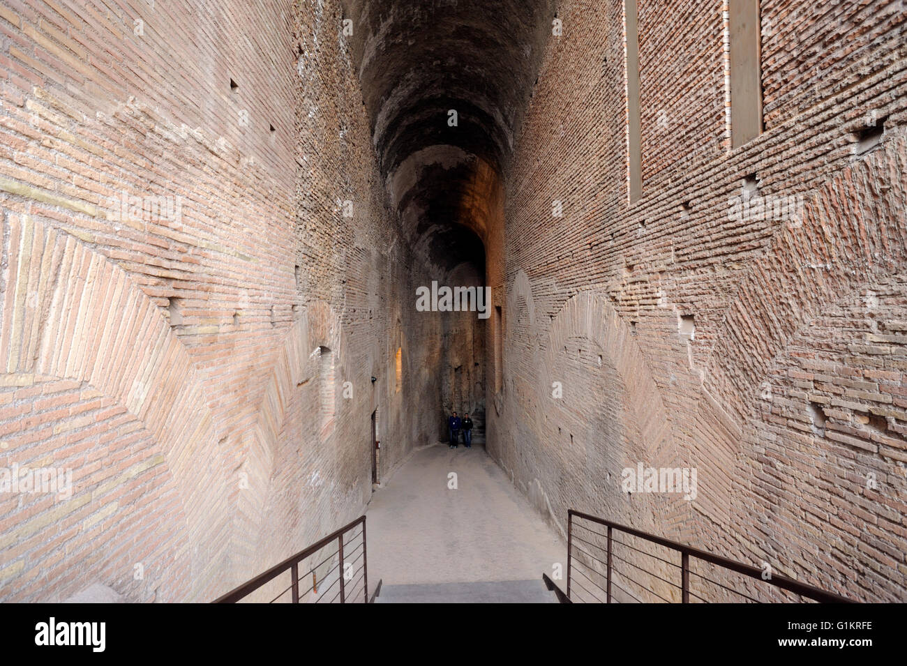 Die kaiserlichen Rampe des Domitian war der Eingang zu den Kaiserpalast auf dem Palatin vom Forum Romanum, Rom, Italien Stockfoto