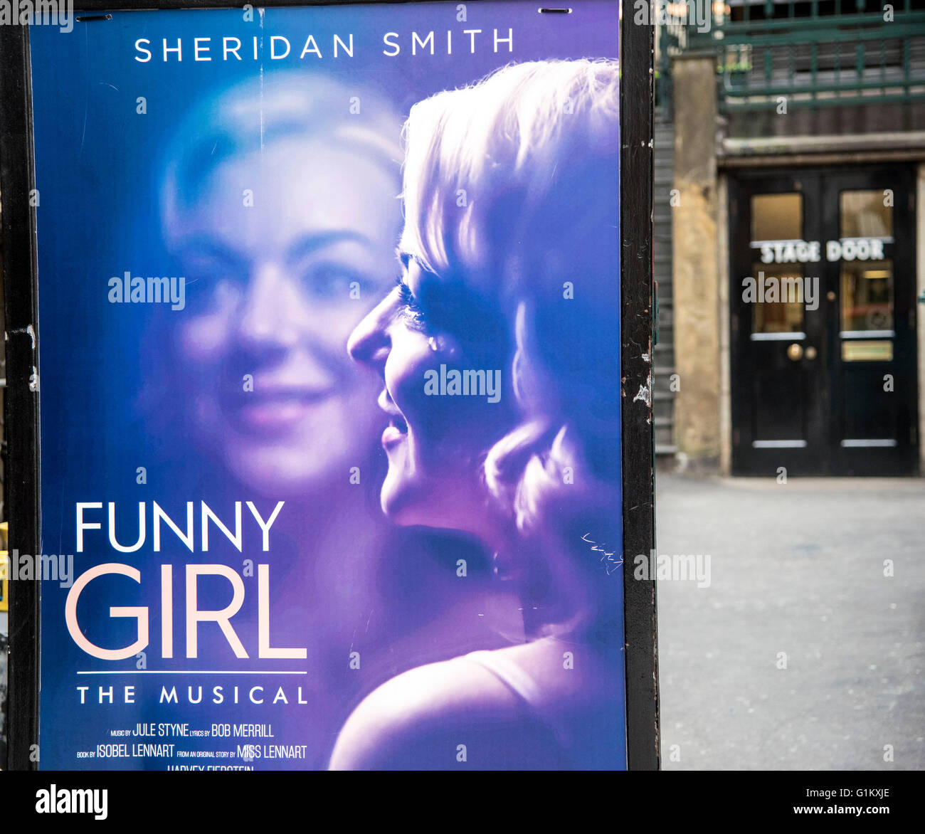 Funny Girl Savoy Theater Sheridan Smith Plakat GV Stockfoto