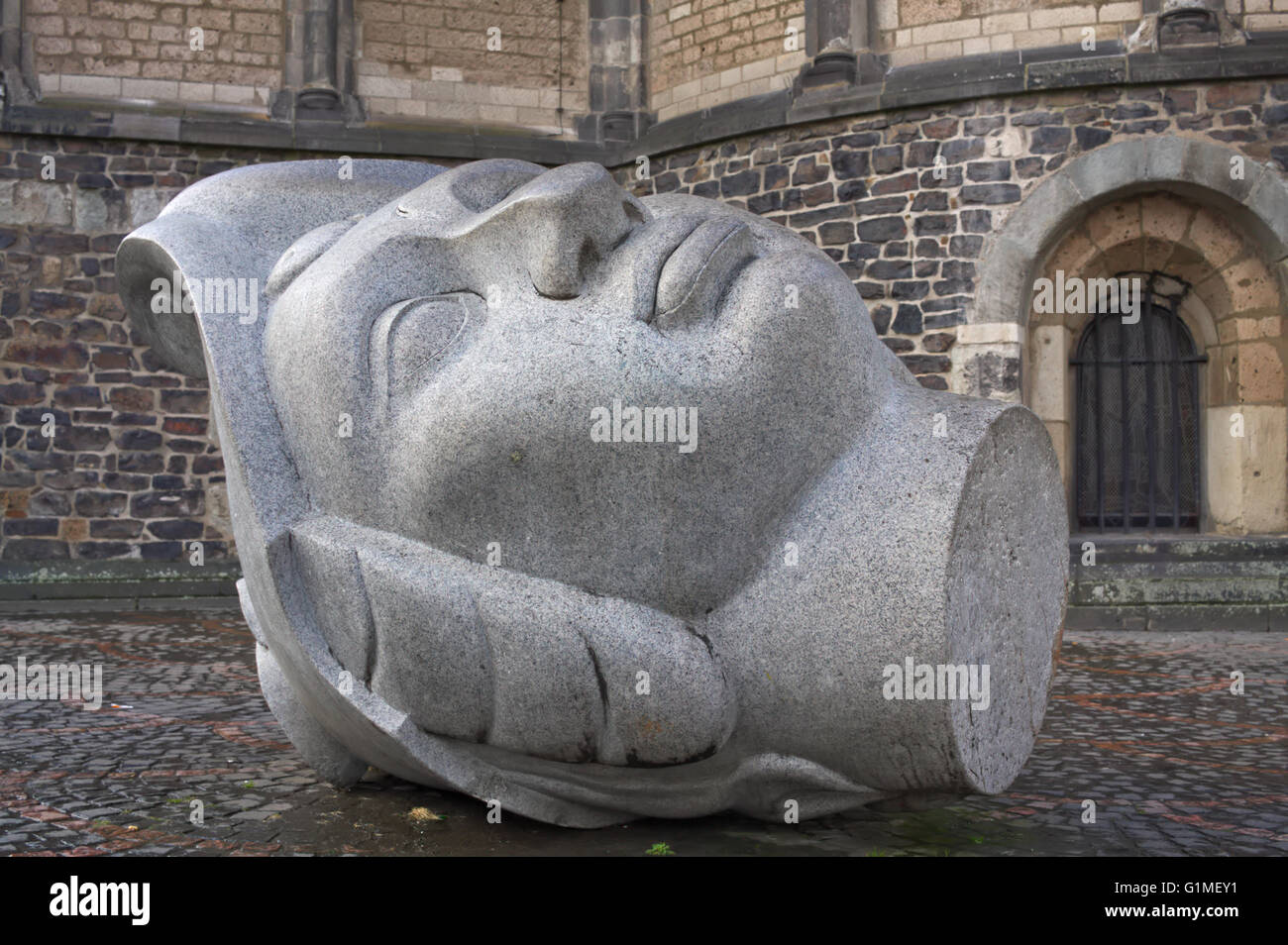 Leiter des Cassius vor Bonner Münster Stockfoto