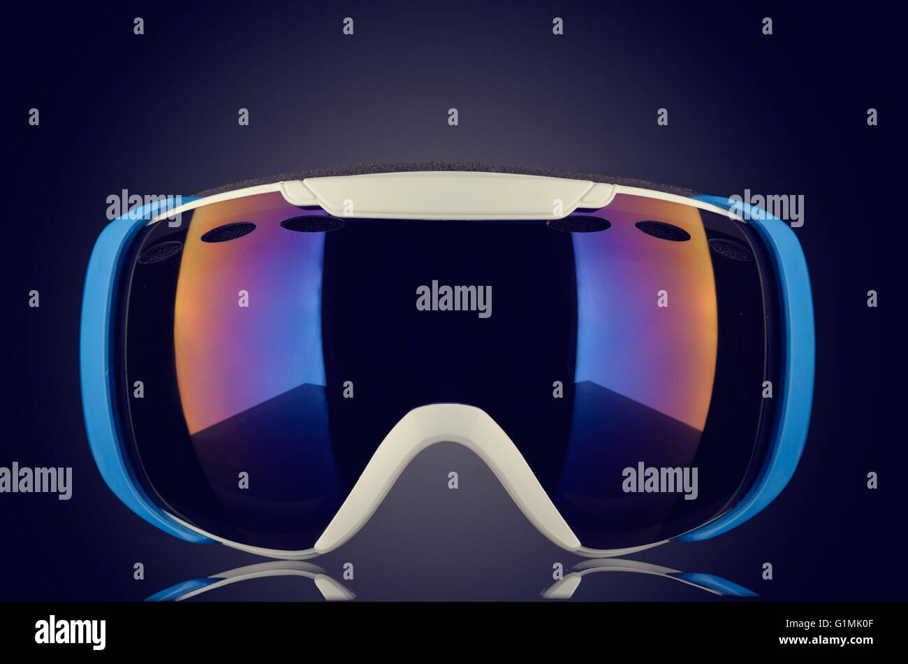 Brandneue Skibrille isoliert Stockfoto